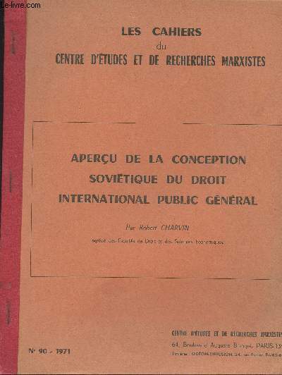 Aperu de la conception sovitique du droit international public gnral - 