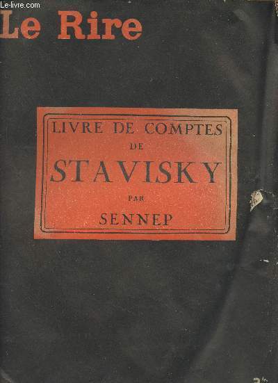 Le Rire n792 - 7 avril 1934 - Livre de comptes de Stavisky par Sennep
