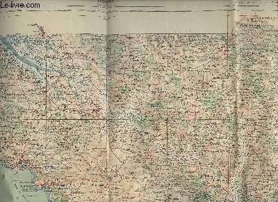 Carte topographique de Royan - Feuille X-26 - Rectifie et mise  jour en Octobre 1893 - Echelle de 1/100000 (1 cm pour 1 km)