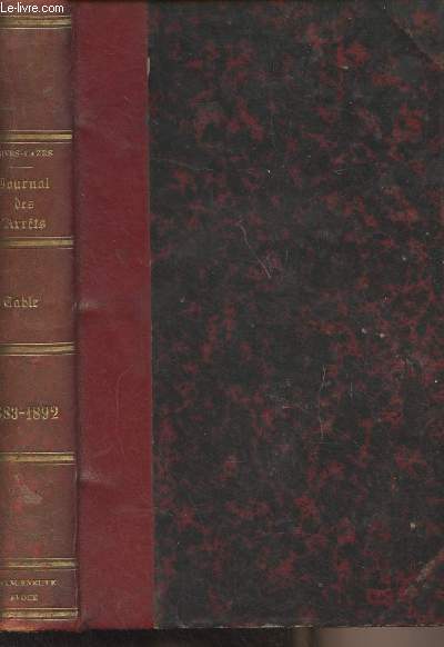 Table dcennale du journal des arrts de la Cour d'Appel de Bordeaux (1883-1892) - Contenant par ordre alphabtique les sommaires de tous les arrts rendus en matire civile, commerciale et correctionnelle par la cour d'appel de Bordeaux, des arrts des