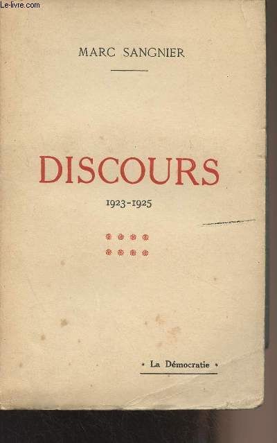 Discours - 1923-1925 - Vol. 8