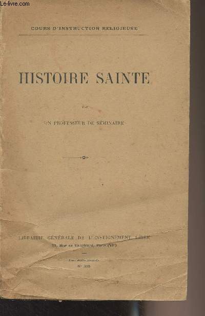 Histoire Sainte - 
