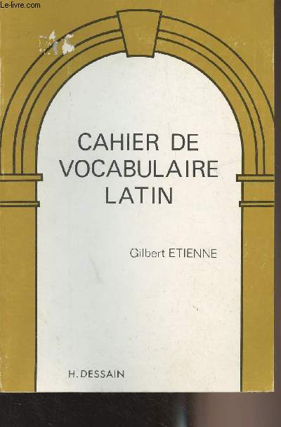 Cahier de vocabulaire latin