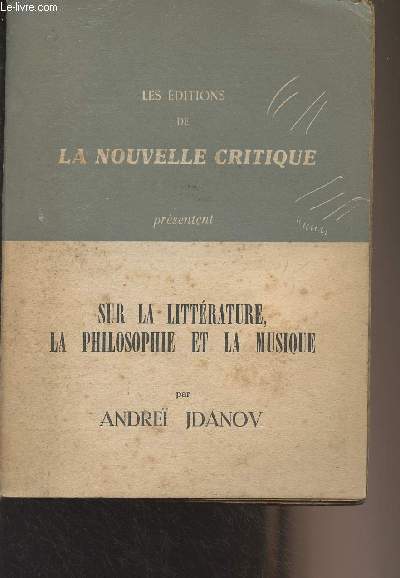 Sur la littrature, la philosophie et la musique