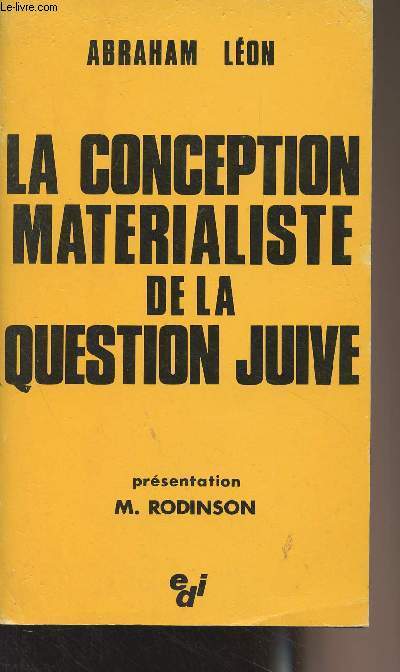 La conception matrialiste de la question juive