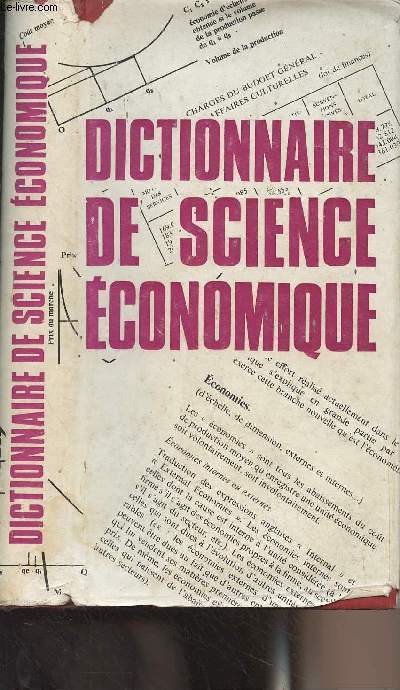 Dictionnaire de science conomique