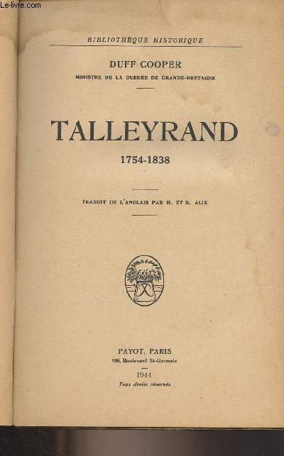 Talleyrand 1754-1838 - 