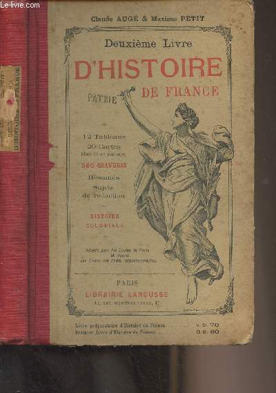Deuxime livre d'histoire de France (France et colonies) (6e dition)