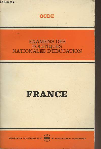 Examens des politiques nationales d'ducation - France