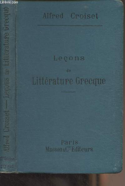 Leons de littrature grecque (12e dition)