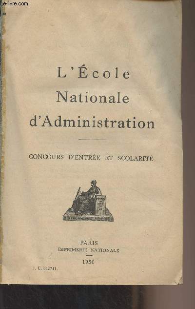 Ecole Nationale d'Administration - Concours d'entre et scolarit