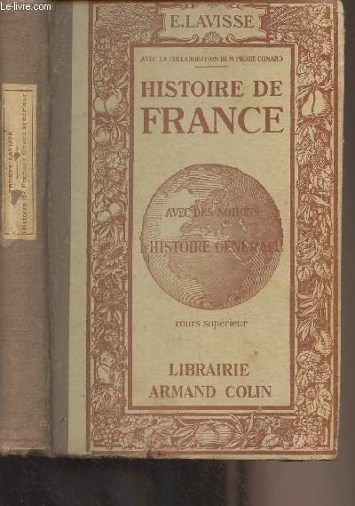 Histoire de France et notions d'histoire gnrale - Cours suprieur