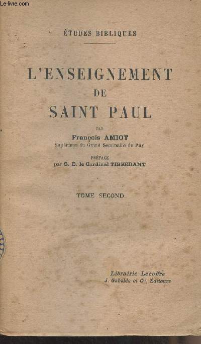 L'enseignement de Saint Paul - Tome Second - 