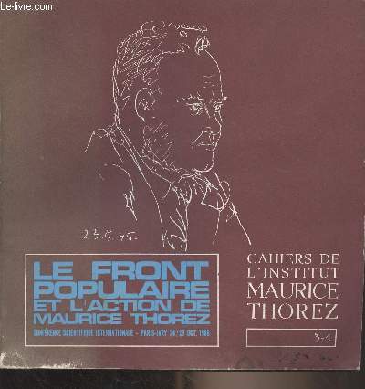 Cahiers de l'institut Maurice Thorez - N3-4 Oct.1966 - Mars 1967 -