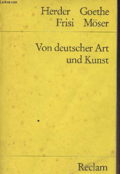 Von deutscher Art und Kunst (Einige fliegende Bltter) - 