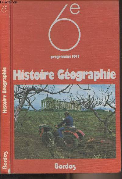 Histoire gographie - 6e - Programme 1977