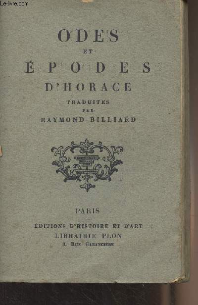 Odes et podes d'Horace