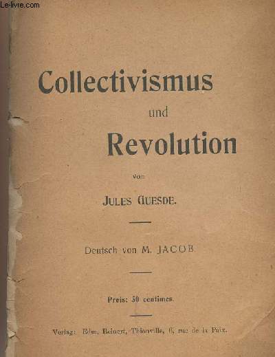 Collectivismus und Revolution