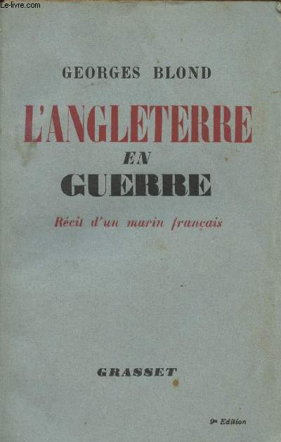 L'Angleterre en guerre - Rcit d'un marin franais