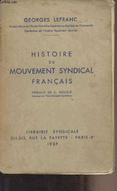 Histoire du mouvement syndical franais