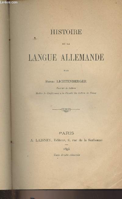 Histoire de la langue allemande