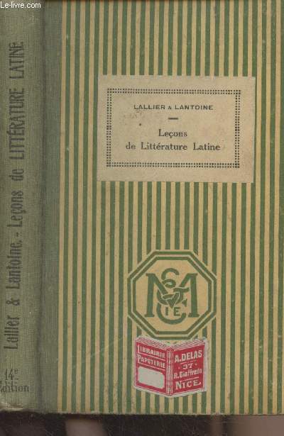 Histoire littraire - Leons de littrature latine (14e dition)