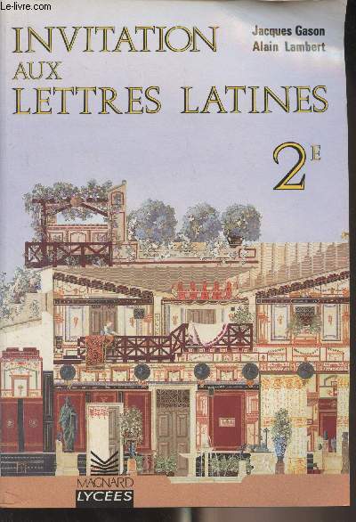 Invitation aux lettres latines - 2e