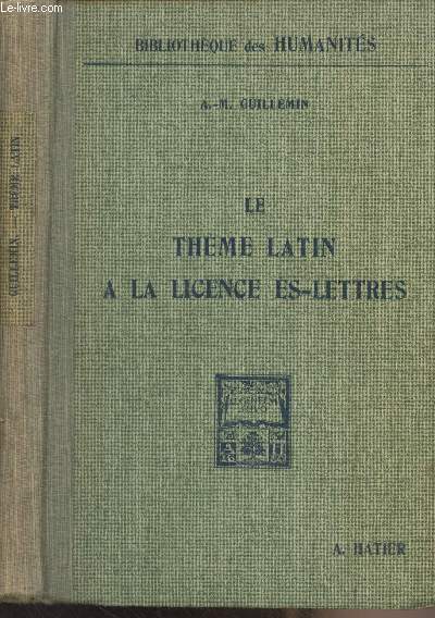 Le thme latin  la licence Es-Lettres - 