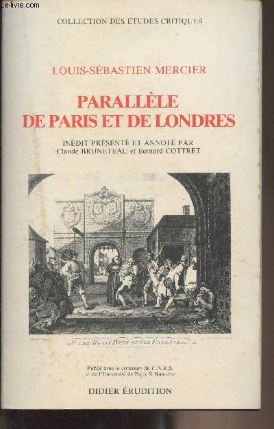 Parallle de Paris et de Londres - Collection des tudes critiques n2