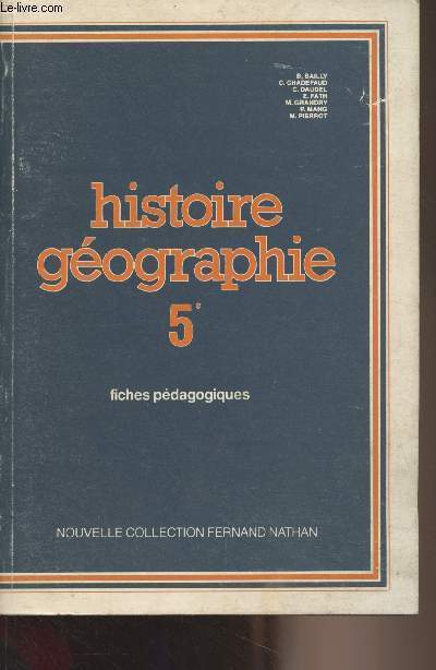 Histoire gographie 5e - Fiches pdagogiques