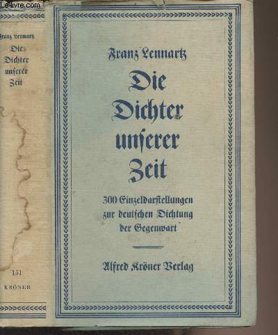 Die Dichter unserer Zeit (Einzeldarstellungen zur deutschen Dichtung der Gegenwart) - 