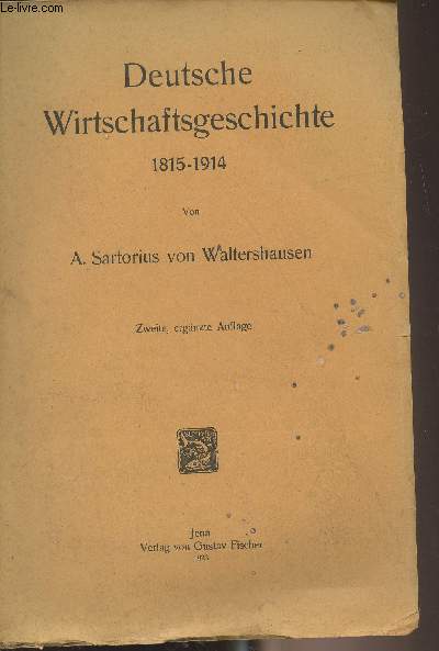 Deutsche Wirtschaftsgeschichte 1815-1914 (Imcomplet)