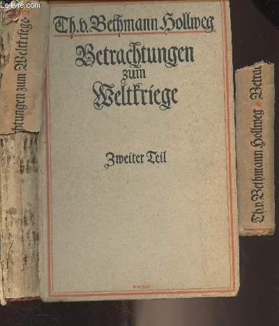 Betrachtungen zum Weltkriege - 2. teil Wahrend des Krieges