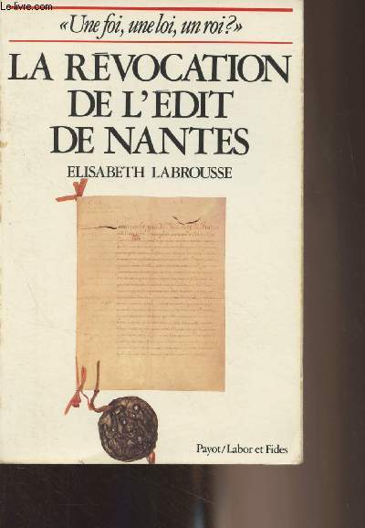 La rvocation de l'dit de Nantes - 