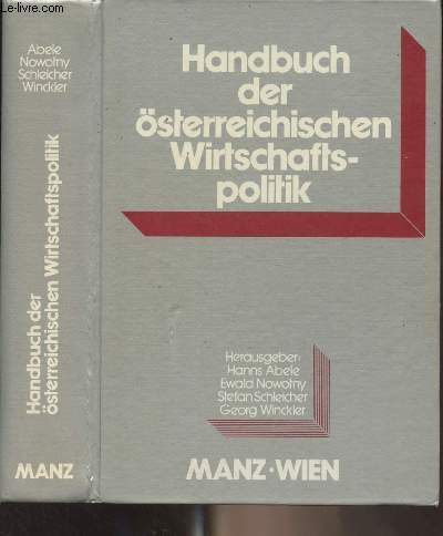Handbuch der sterreichischen Wirtschaftspolitik