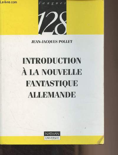 Introduction  la nouvelle fantastique allemande - 