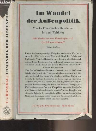 Im wandel der aussenpolitik, von der Franzsischen revolution bis zum weltkrieg