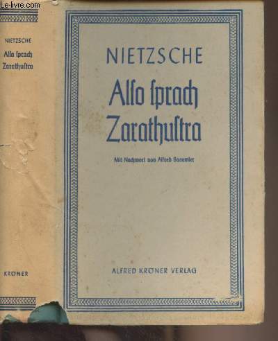 Also sprach zarathustra (Ein buch fr alle und keinen)