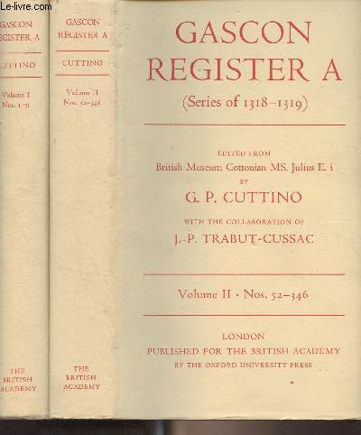 Gascon Register A (Series of 1318-1319) - En 2 tomes