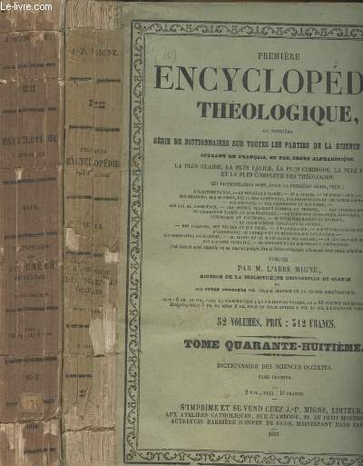 Dictionnaire des sciences occultes - En 2 tomes - 