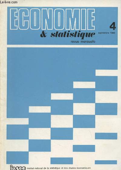 Economie & Statistique, revue mensuelle - N4 Sept. 1969 - Les charges des entreprises franaises : comparaison internationale - Les vacances se concentrent dans les rgions ctires - Entreprises multirgionales et concentration des siges sociaux - La p