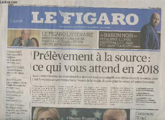 Le Figaro n22270 - Jeudi 17 mars 2016 -Le Figaro Littraire : Mario Vargas Llosa entre dans la 