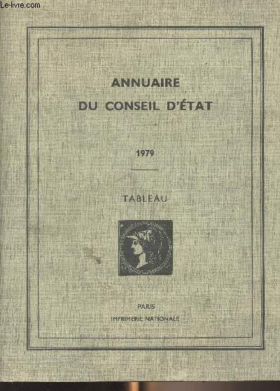 Annuaire du conseil d'tat - 1979 - Tableau