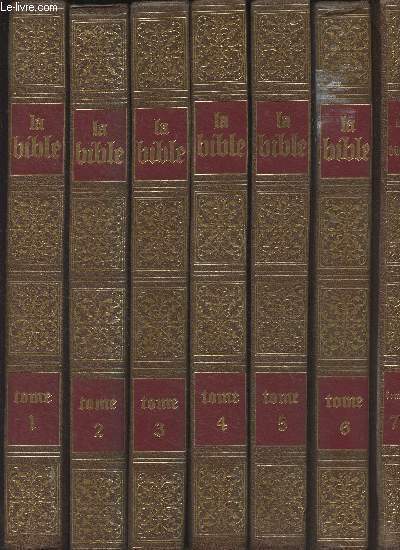 La Bible - En 7 tomes + 1 volume tables et index - Collection 