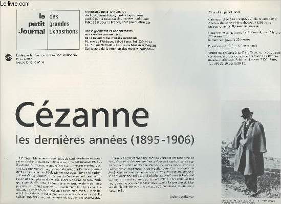 Le petit journal des grandes expositions n58 - Czanne les dernires annes (1895-1906)