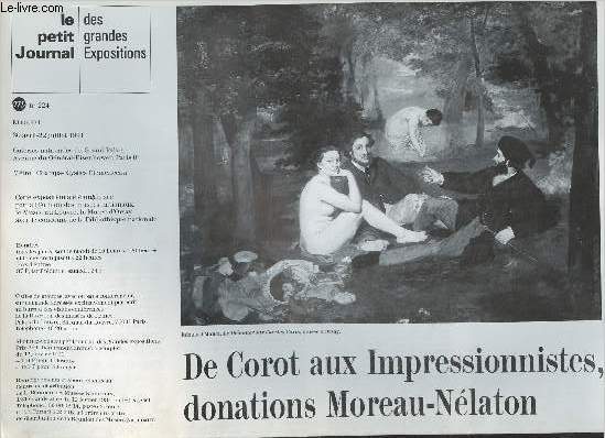 Le petit journal des grandes expositions n224 - De Corot aux Impressionnistes, donations Moreau-Nlaton