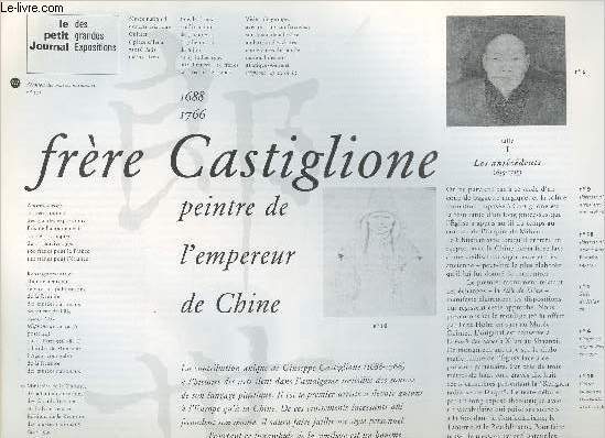 Le petit journal des grandes expositions n215 - Frre Castiglione, peintre de l'empereur de Chine