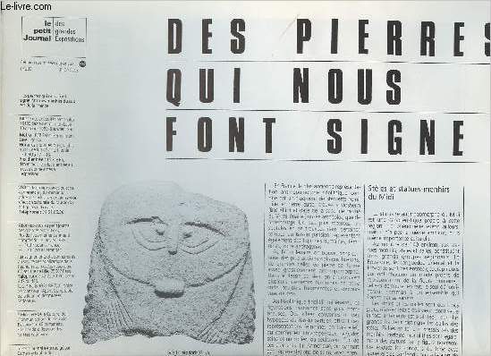 Le petit journal des grandes expositions n203 - Des pierres qui nous font signe