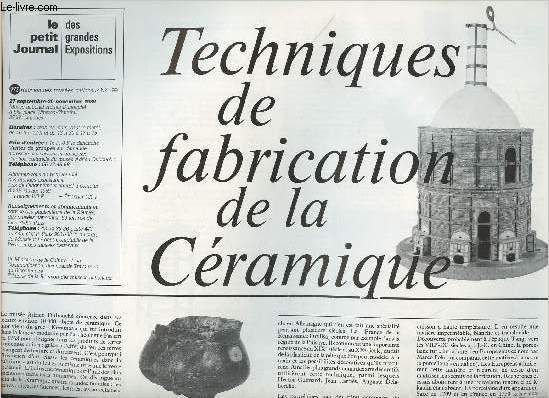Le petit journal des grandes expositions n199 - Techniques de fabrication de la Cramique