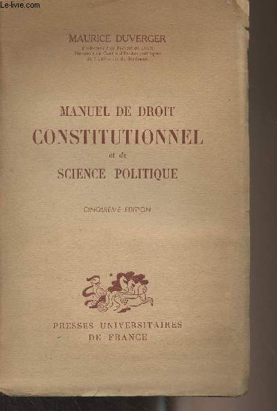 Manuel de droit constitutionnel et de science politique (5e dition)